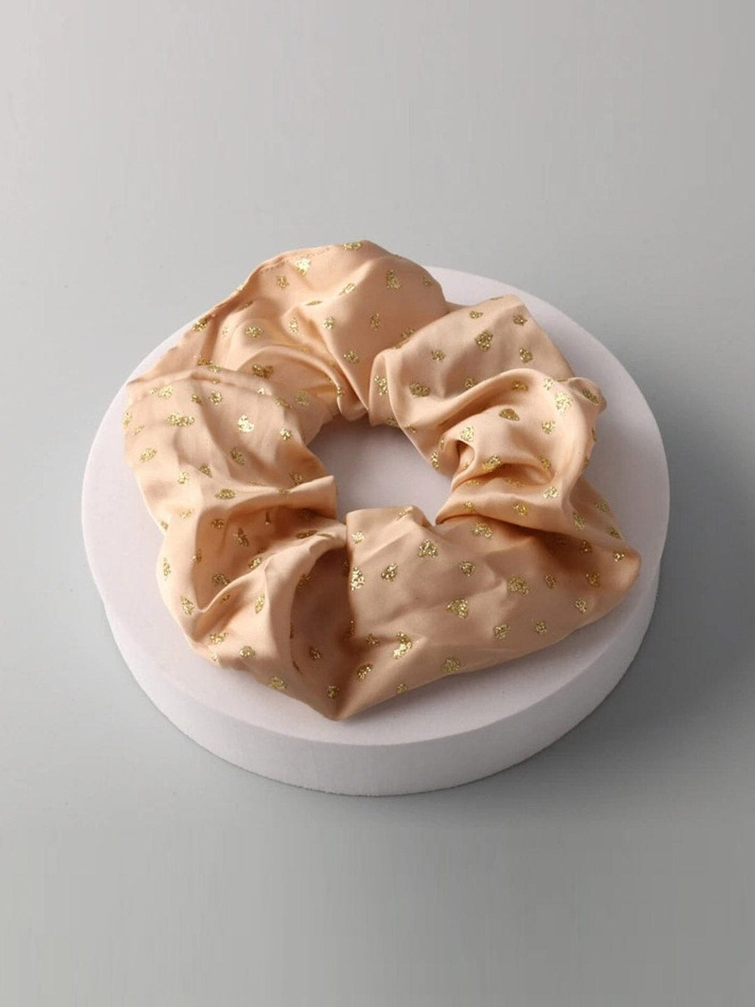 FASHION ASSORTED COLORS HEART PRINT SCRUNCHIES