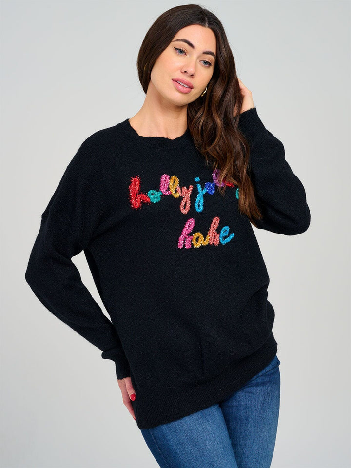 WOMEN'S LONG SLEEVE GRAPHIC PULLOVER SWEATER