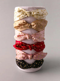 FASHION ASSORTED COLORS HEART PRINT HEADBANDS