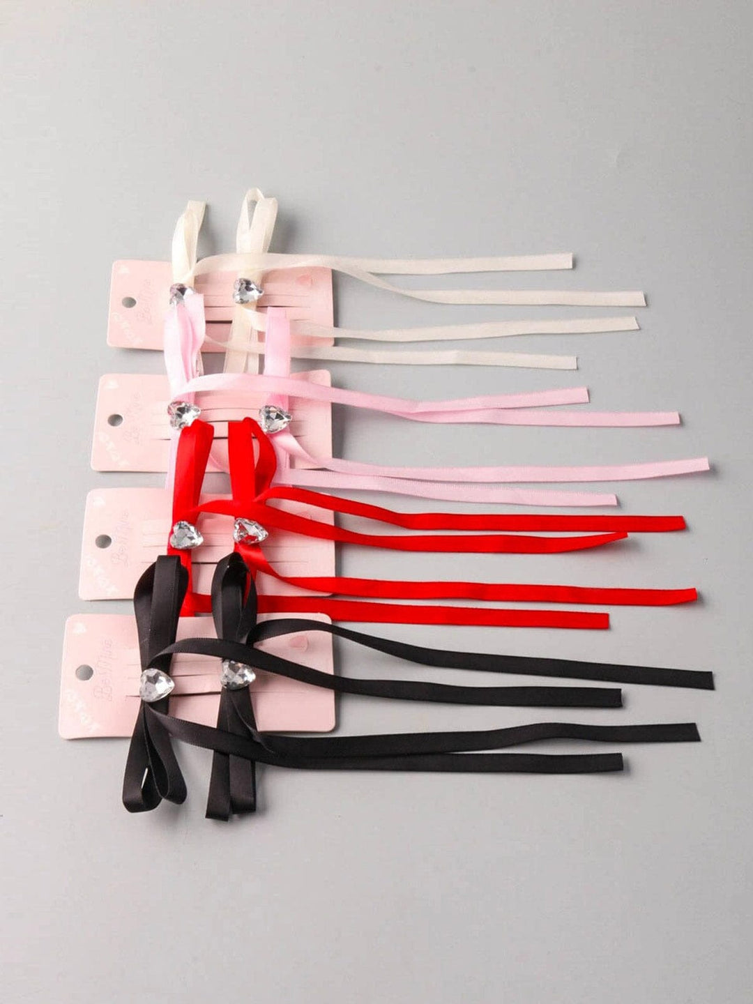 FASHION ASSORTED COLORS BOW HAIR CLIPS