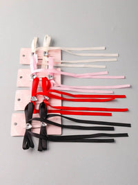 FASHION ASSORTED COLORS BOW HAIR CLIPS