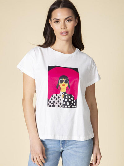 WOMEN'S SHORT SLEEVE GRAPHIC BASIC T-SHIRT