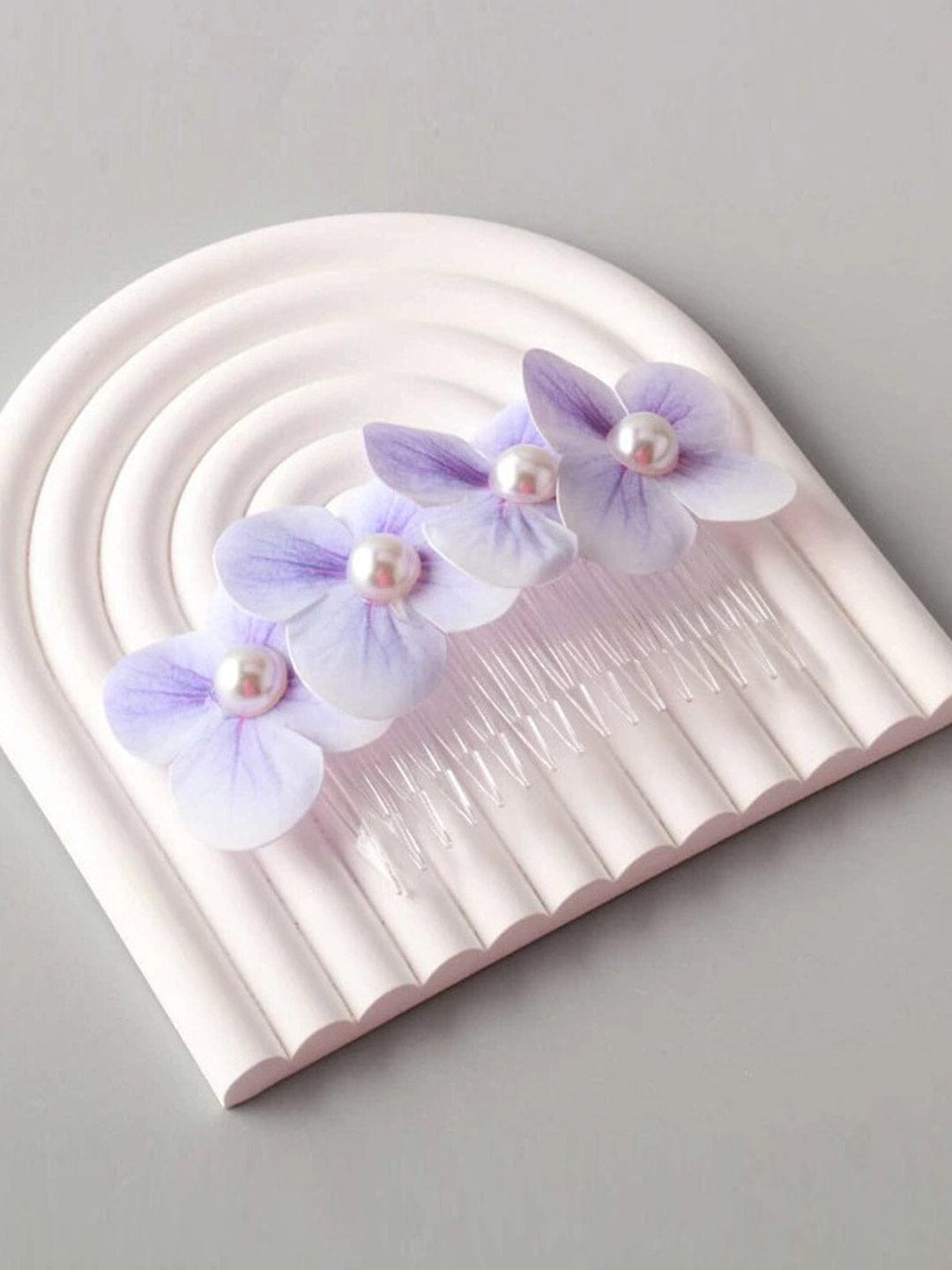 FASHION ASSORTED COLORS FLOWER HAIR COMB BARETTE