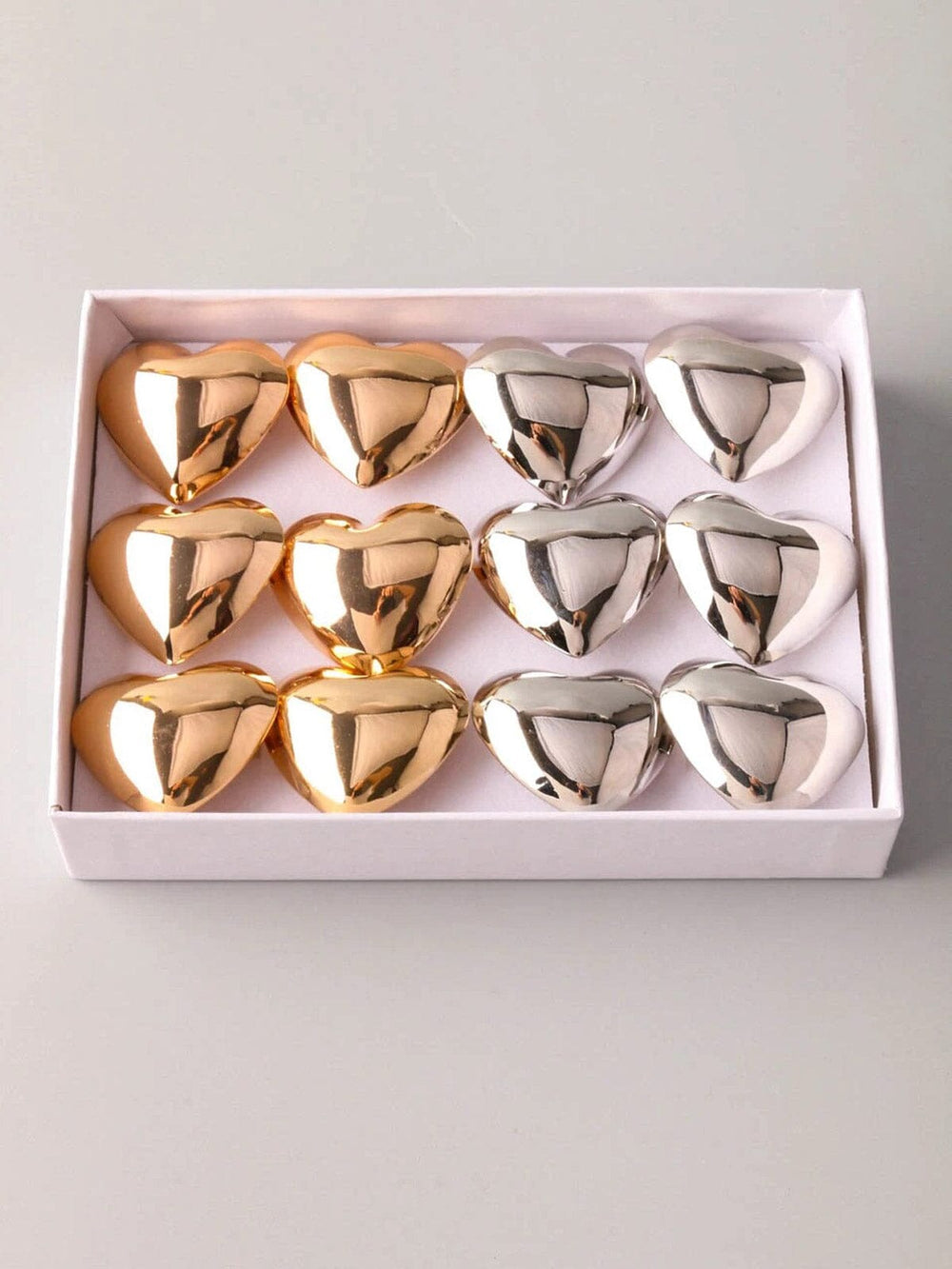 FASHION GOLD & SILVER HEART RINGS