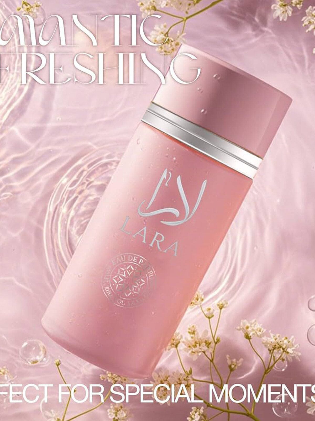 LARA PINK SPRAY PERFUME EAU DE PERFUM FOR WOMAN