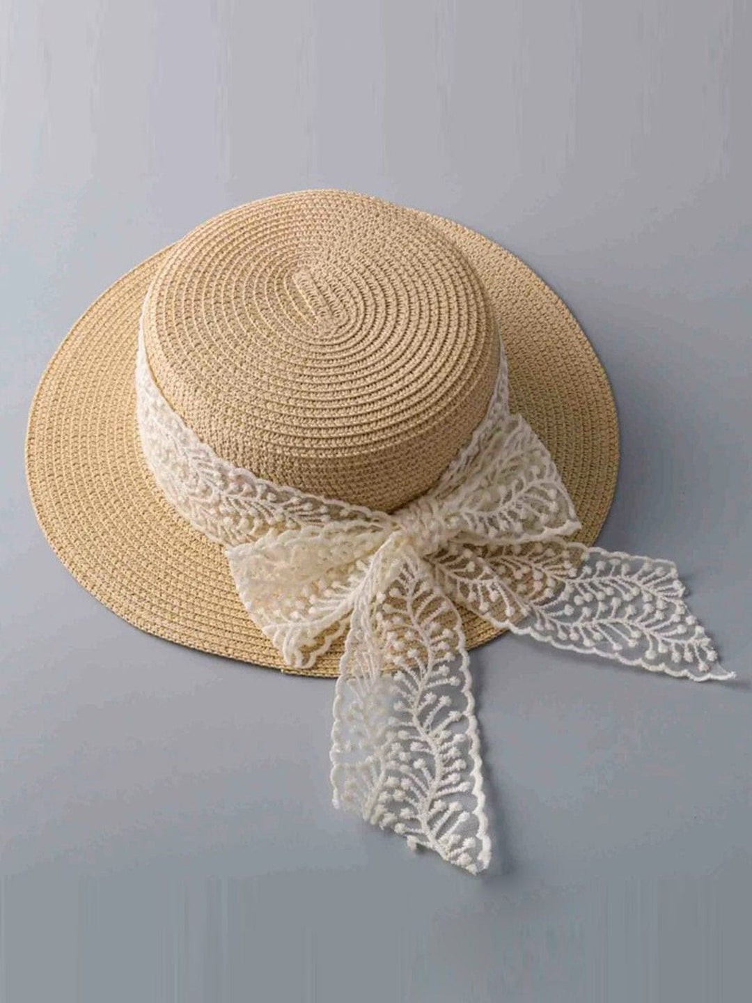 FASHION LACE BOW SUN HATS