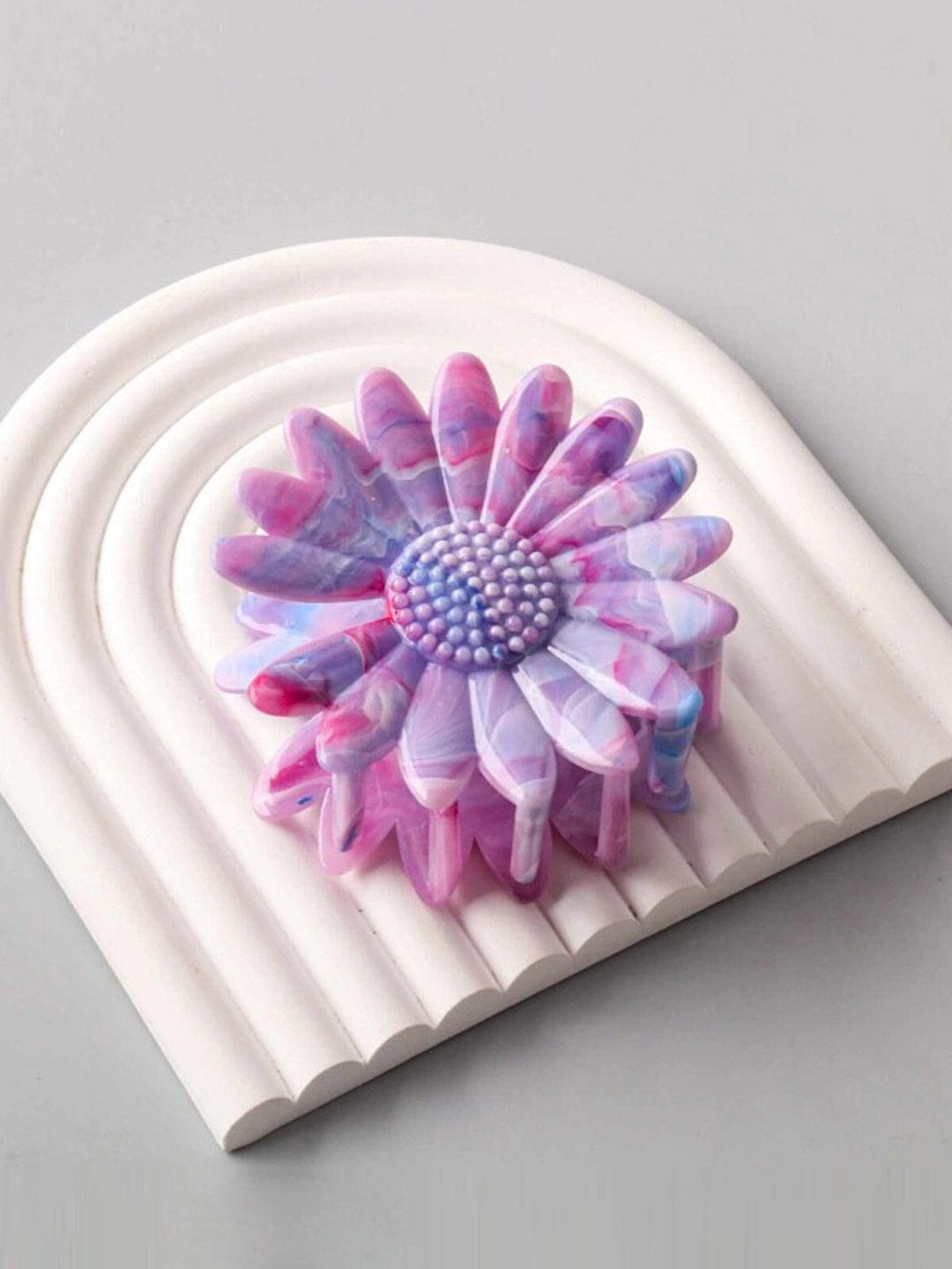 FASHION ASSORTED COLORS FLOWER HAIR CLAW CLIPS