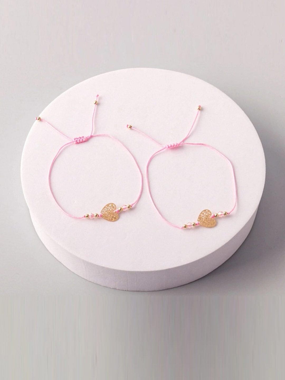 FASHION ASSORTED COLORS HEART PENDANT BRACELET