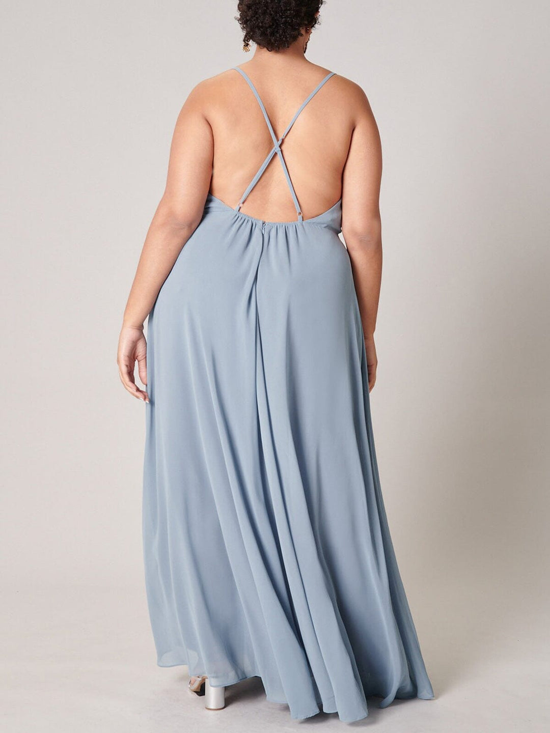 PLUS SIZE SLEEVELESS OPEN BACK MAXI DRESS