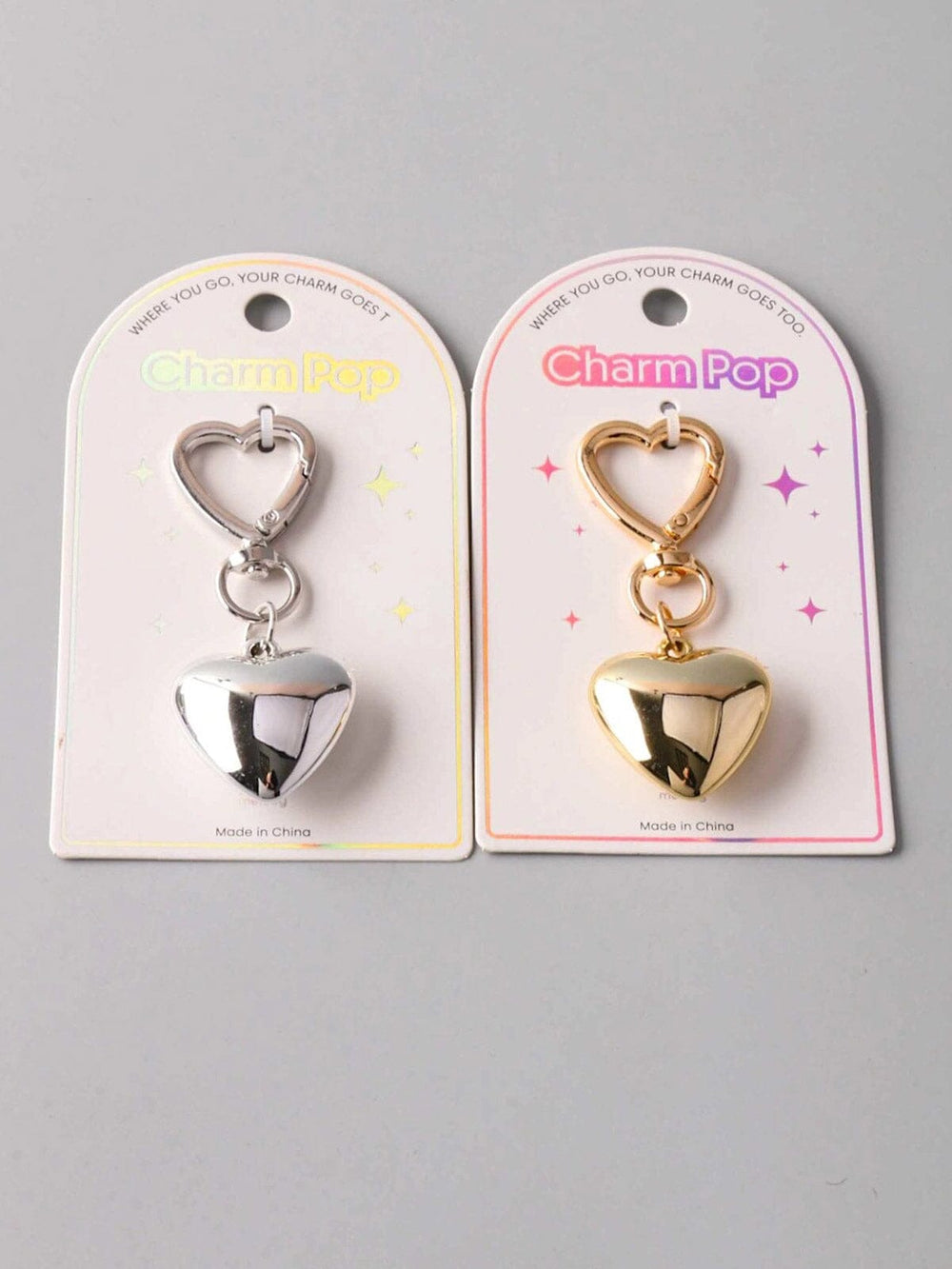WHERE YOU GO YOUR CHARM GOES! FASHION HEART PENDANT CHARMS