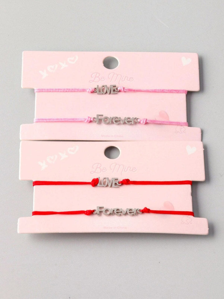 FASHION ASSORTED COLORS LOVE FOREVER BRACELET
