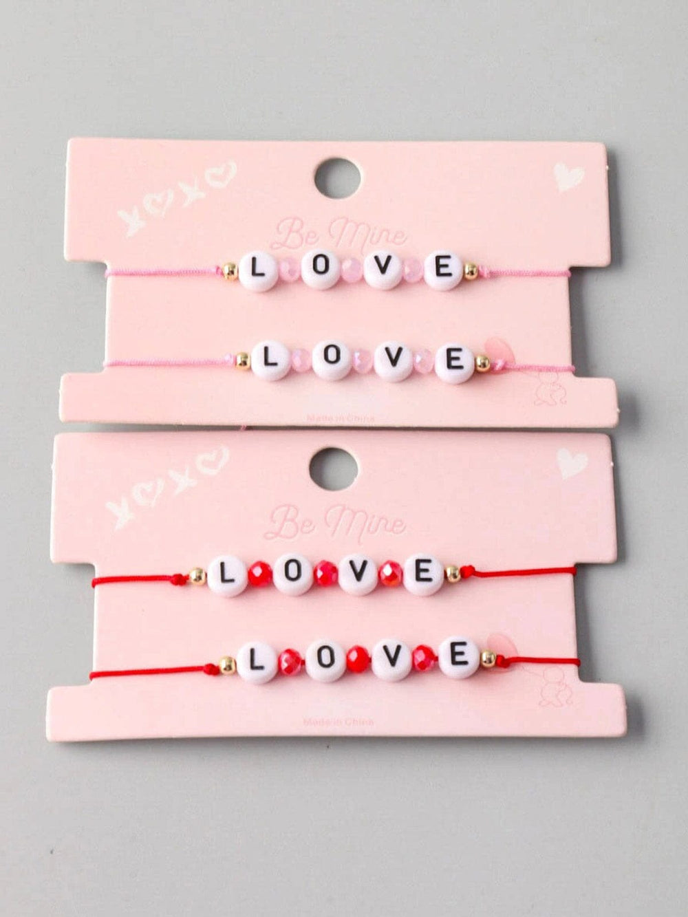 FASHION ASSORTED COLORS LOVE BRACELET