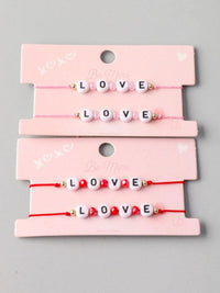 FASHION ASSORTED COLORS LOVE BRACELET