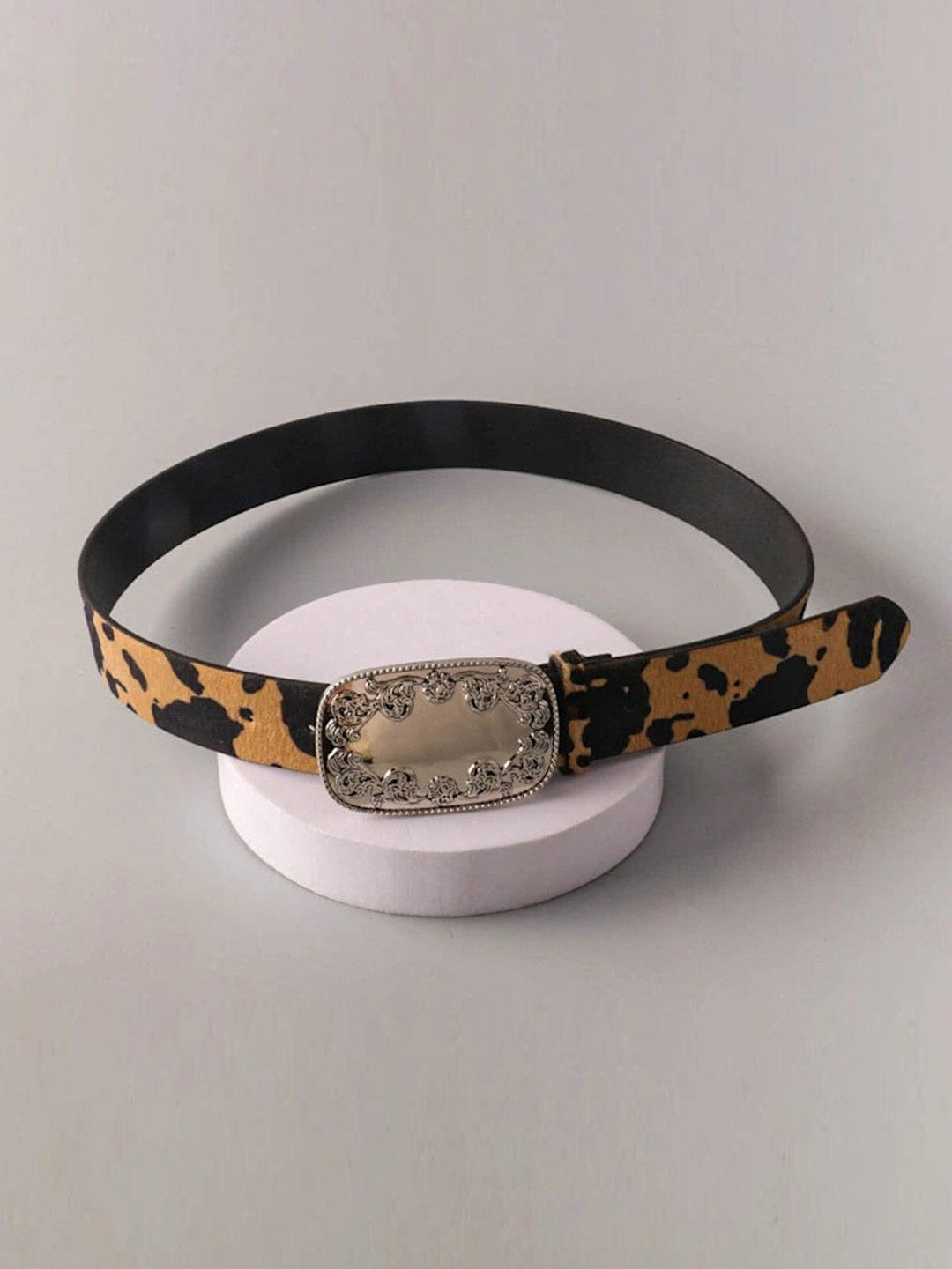 FASHION ANIMAL PRINT BUCKLE WAIST BELT