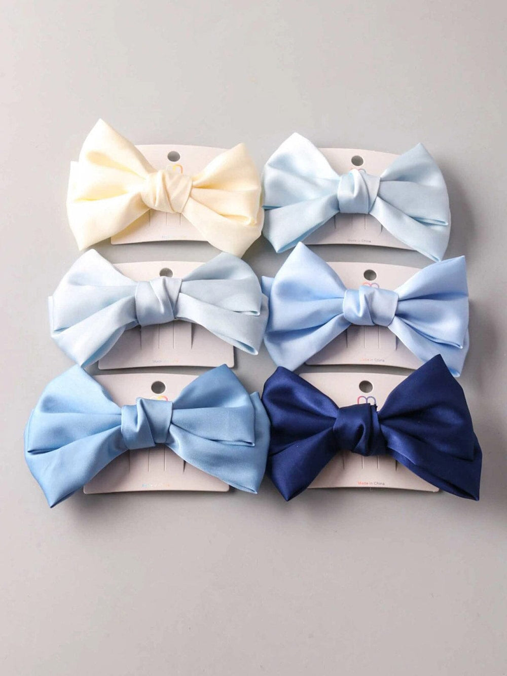 FASHION ASSORTED COLORS BOW HAIR CLIPS