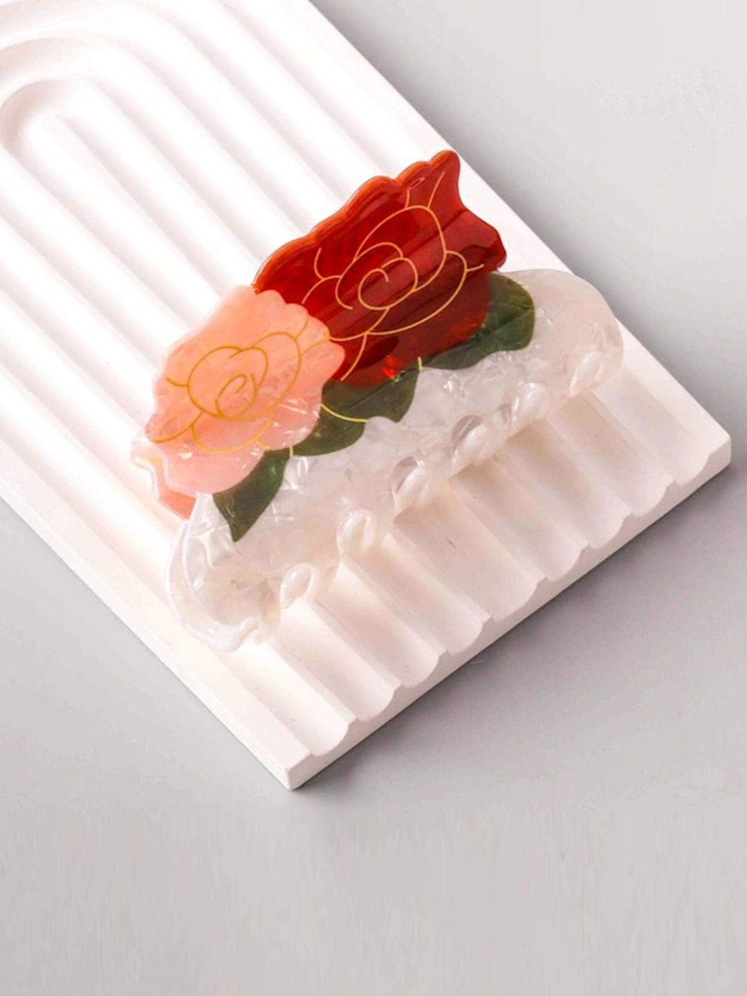 FASHION FLOWER HAIR CLAW CLIPS