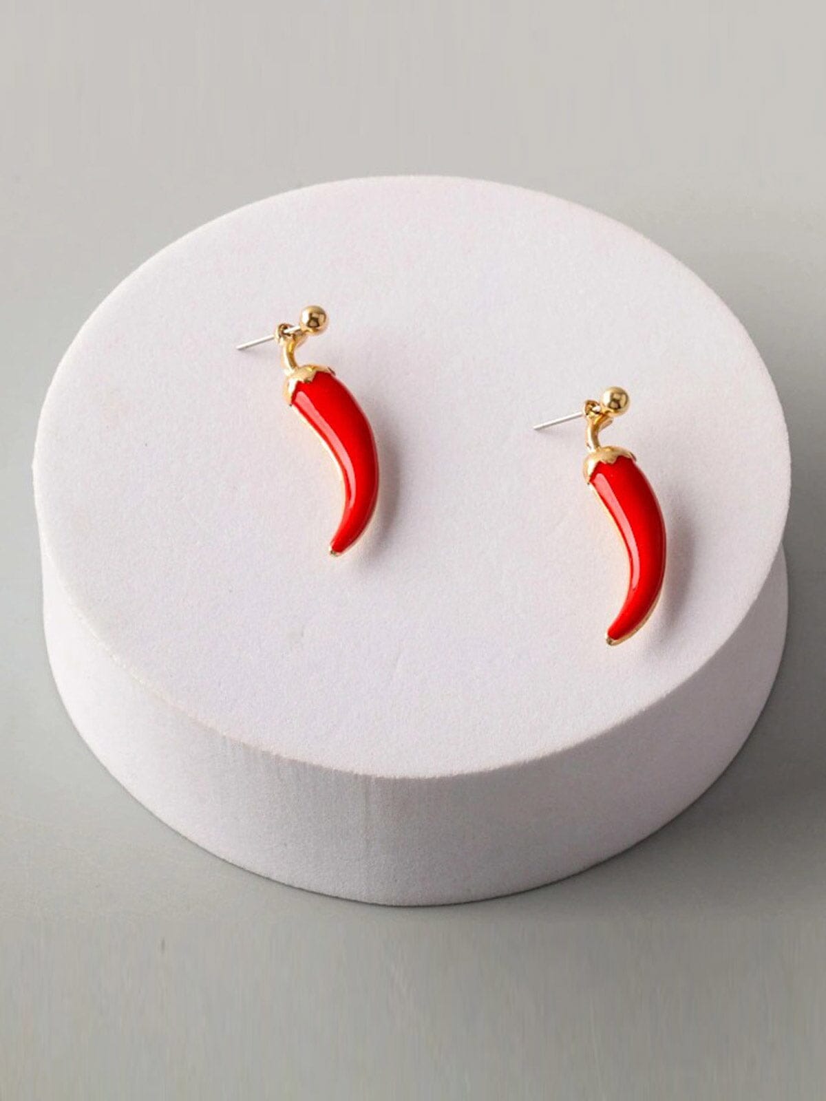 FASHION RED CHILLI PEPPERS EARRINGS