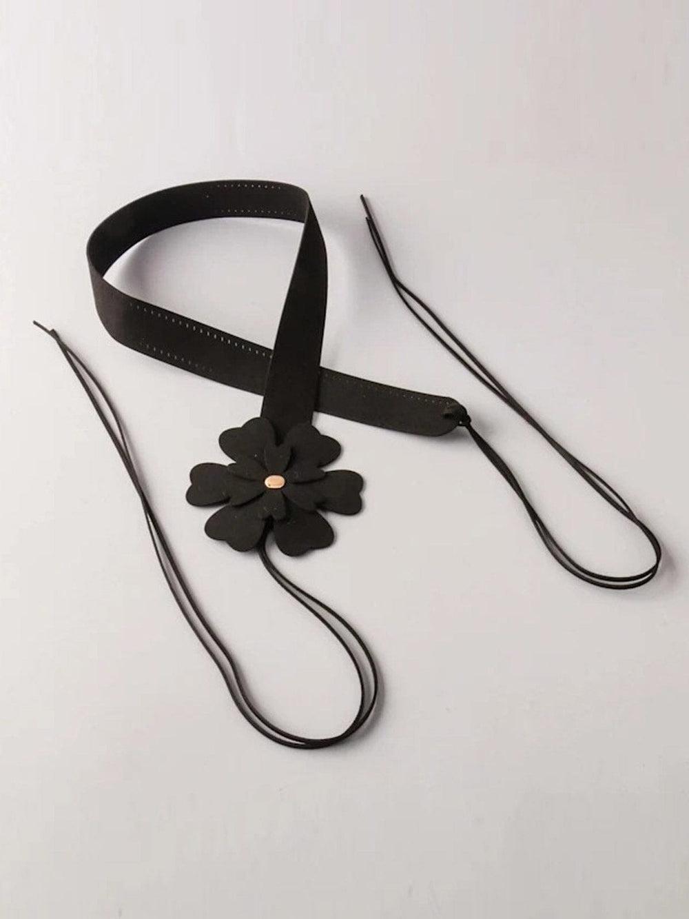 FASHION FLOWER BUCKLE WAIST BELT