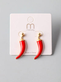 FASHION RED CHILLI PEPPERS EARRINGS