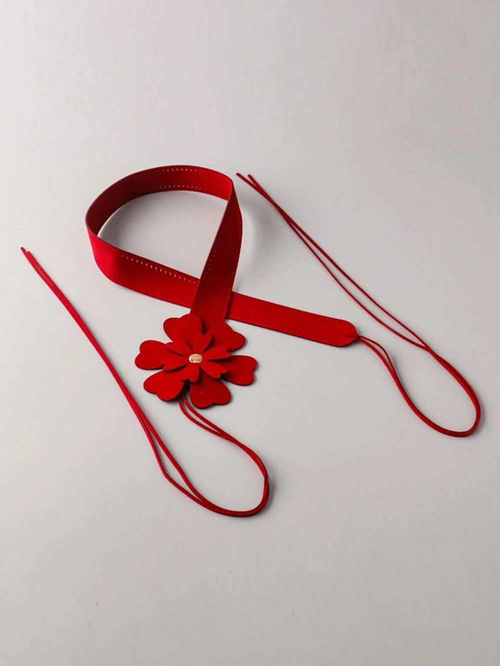 FASHION FLOWER BUCKLE WAIST BELT