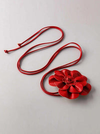 FASHION FLOWER BUCKLE WAIST BELT