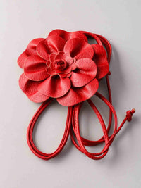 FASHION FLOWER BUCKLE WAIST BELT