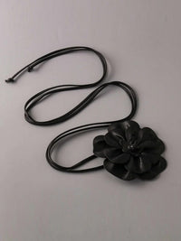 FASHION FLOWER BUCKLE WAIST BELT