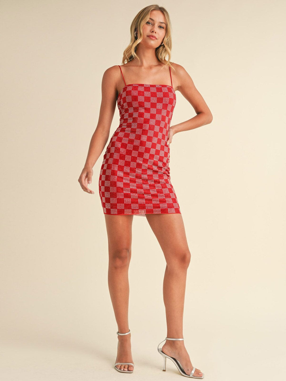 WOMEN'S SLEEVELESS BODYCON SEQUINS MINI DRESS