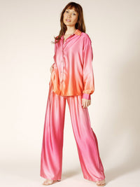 WOMEN'S LONG SLEEVE TOP & PANTS TYE DYE PRINT SET