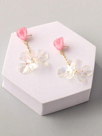 FASHION ASSORTED PENDANT HEART EARRINGS