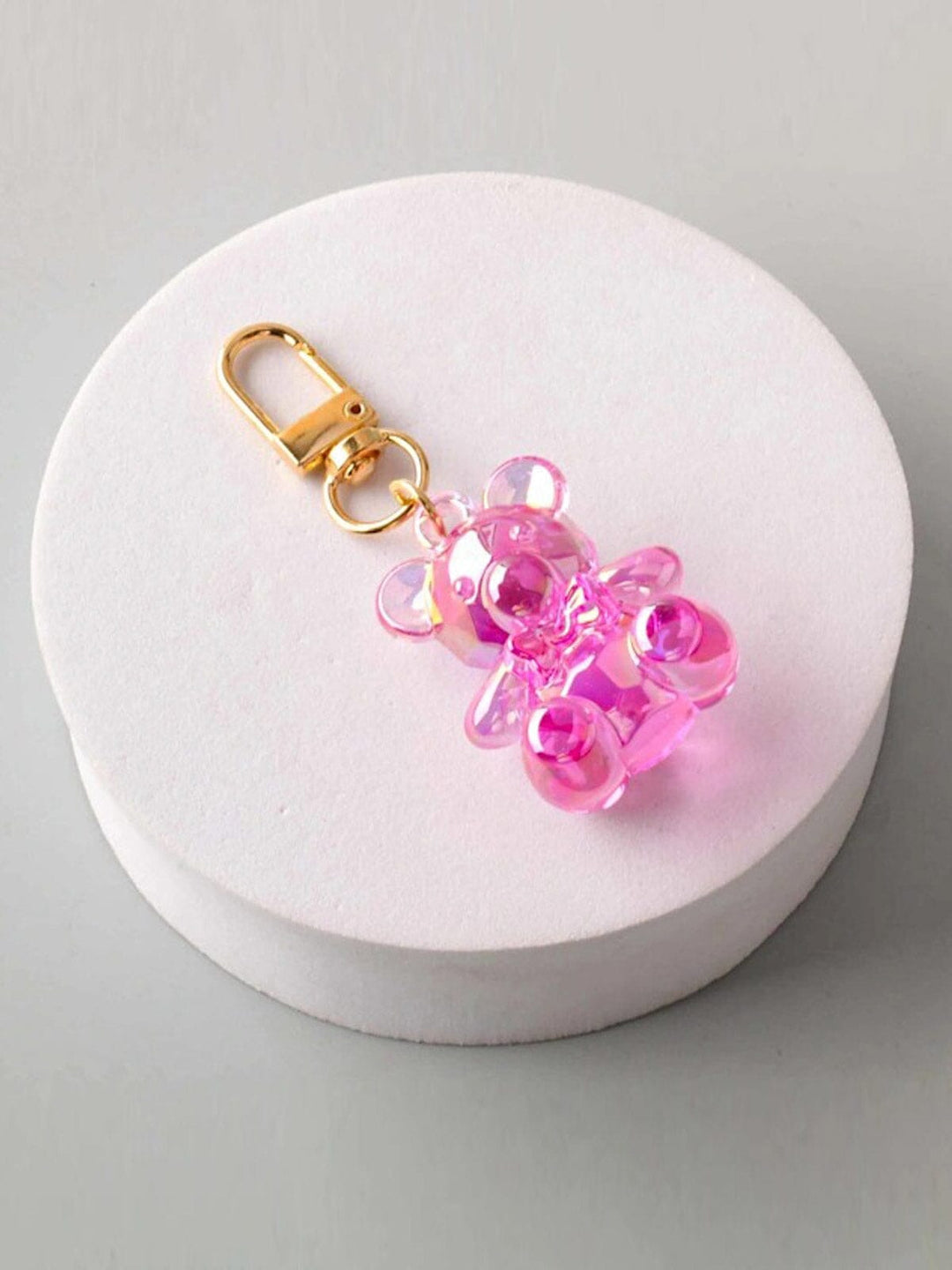 FASHION ASSORTED COLORS BEAR PENDANT KEYCHAIN