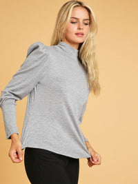 WOMEN'S LONG SLEEVE TURTLE NECK TOP