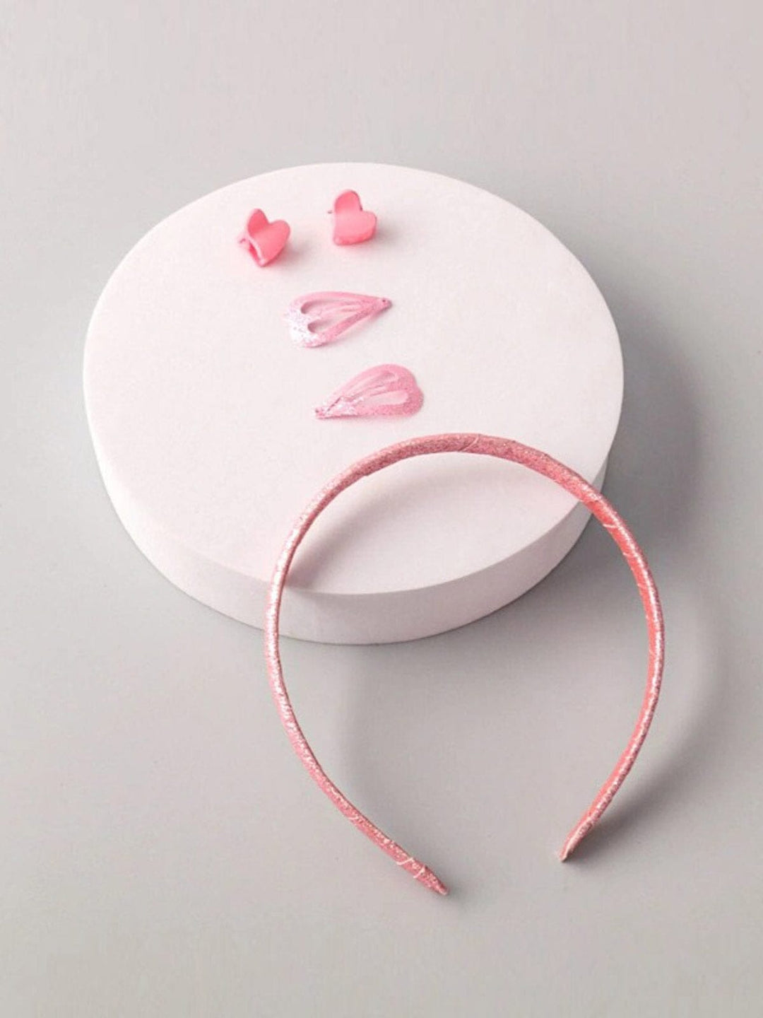 FASHION ASSORTED COLORS HEADBAND & CLAW HAIR CLIPS SET