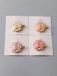 FASHION ASSORTED COLORS FLOWER HAIR CLIPS