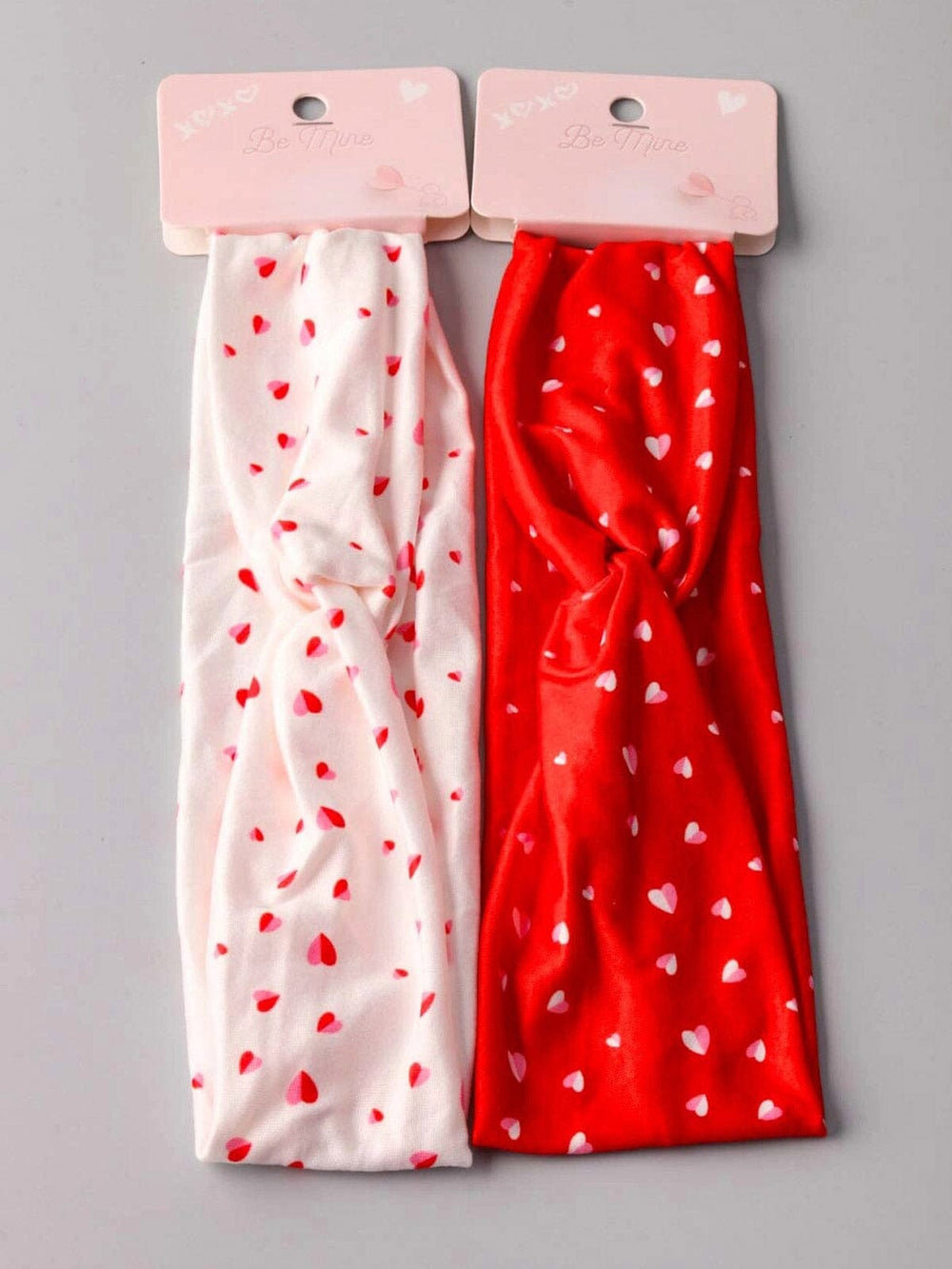 FASHION ASSORTED COLORS HEART PRINT HEADBANDS