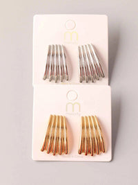 FASHION GOLD & SILVER EARRINGS