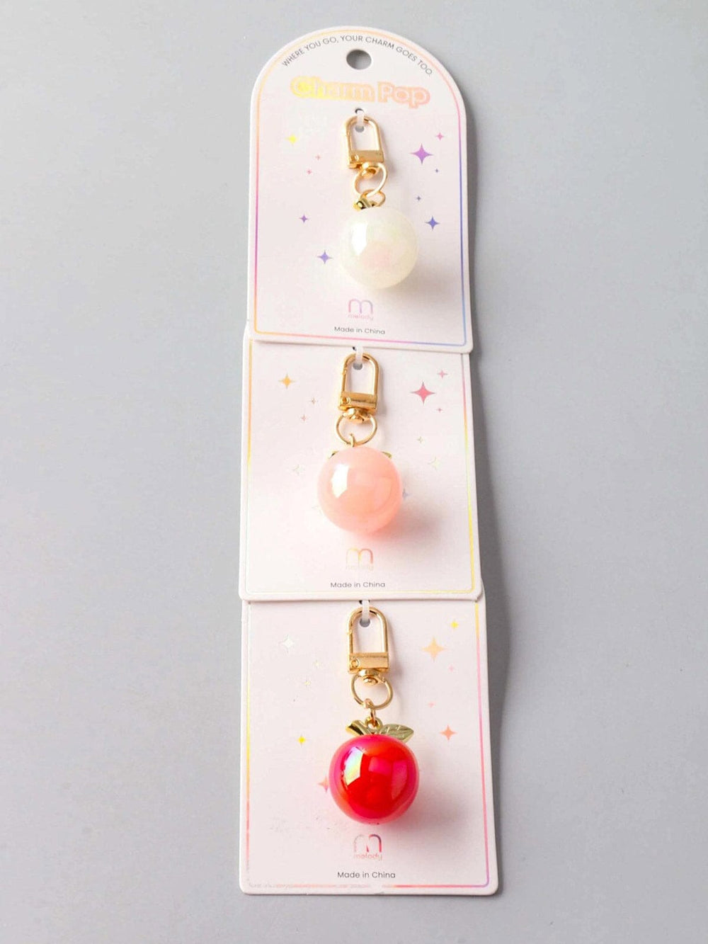 WHERE YOU GO YOUR CHARM GOES! FASHION APPLE PENDANT CHARMS