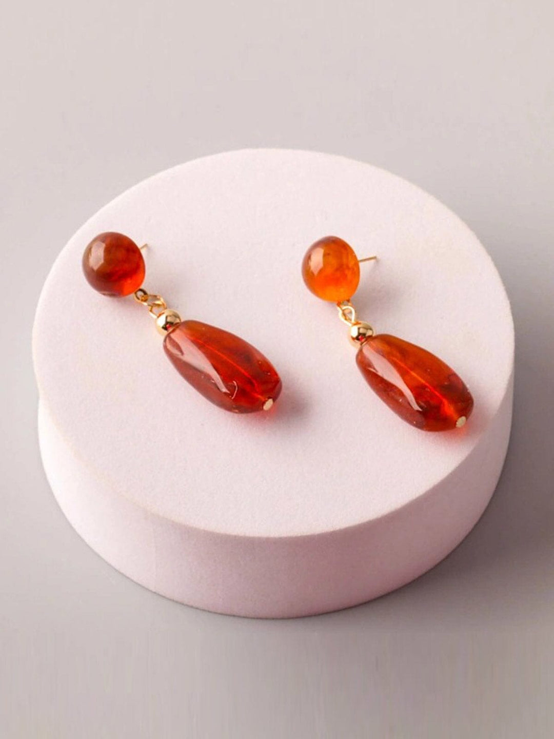 FASHION ASSORTED COLORS STONES EARRINGS
