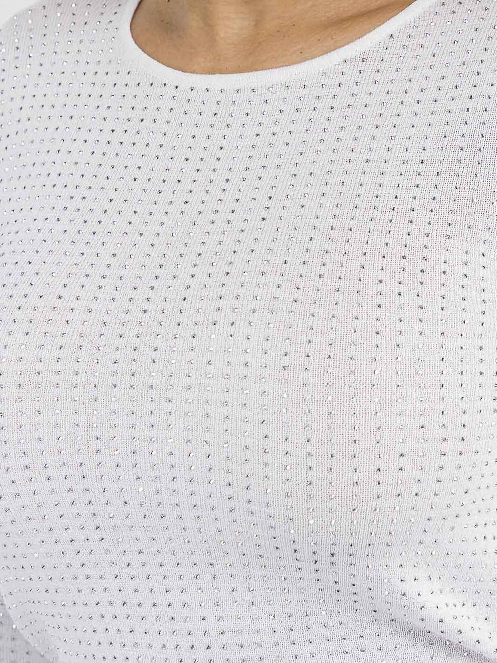 WOMEN'S LONG SLEEVE RHINESTONE BLOUSE