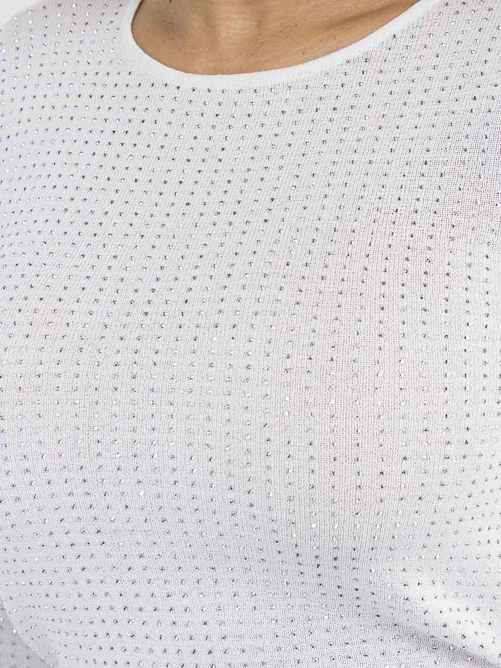 WOMEN'S LONG SLEEVE RHINESTONE BLOUSE