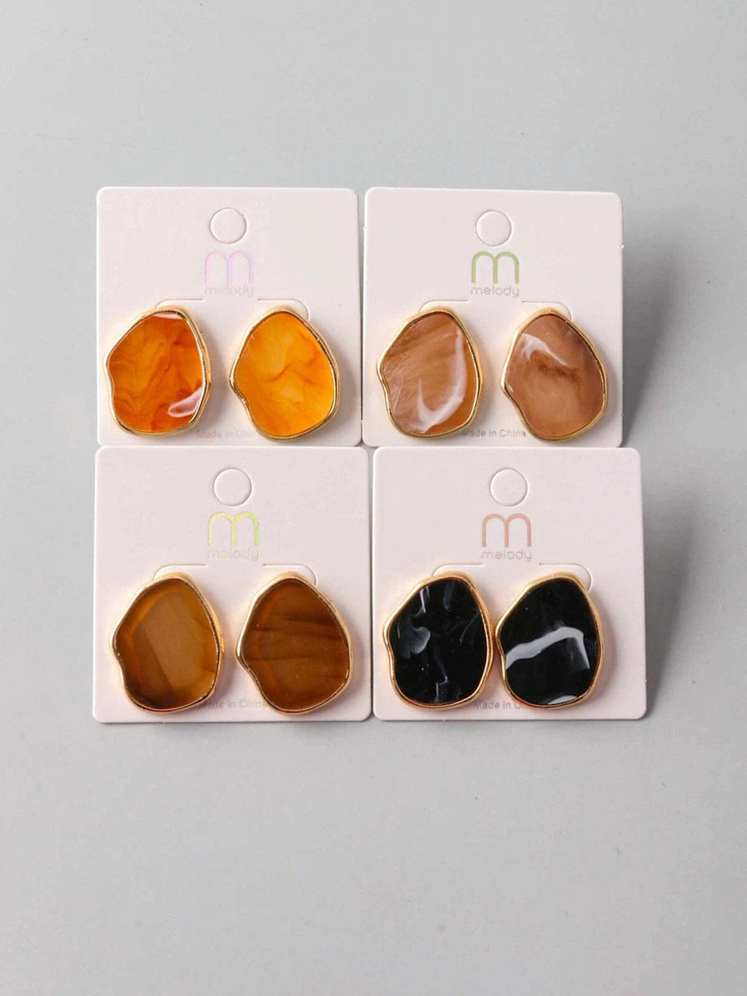 FASHION ASSORTED COLORS EARRINGS