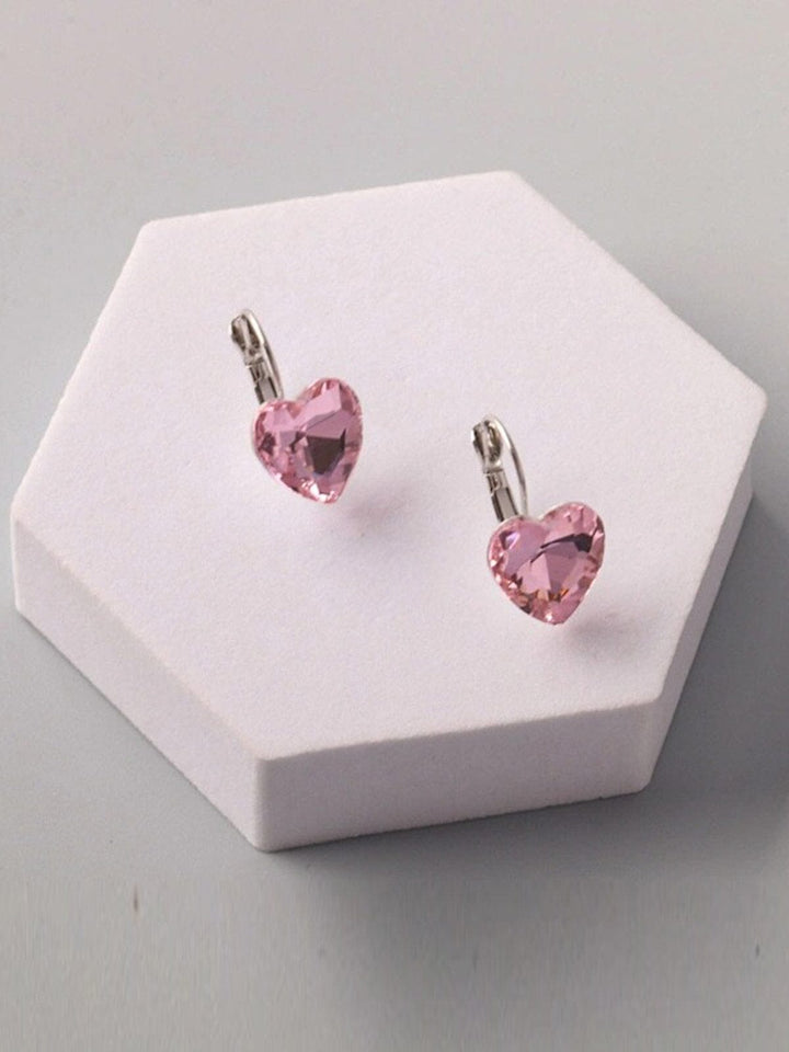 FASHION RED & PINK HEART EARRINGS