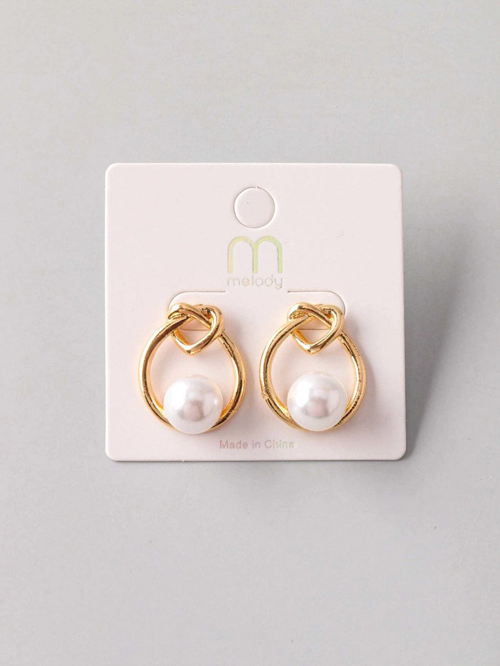 FASHION GOLD PEARL EARRINGS