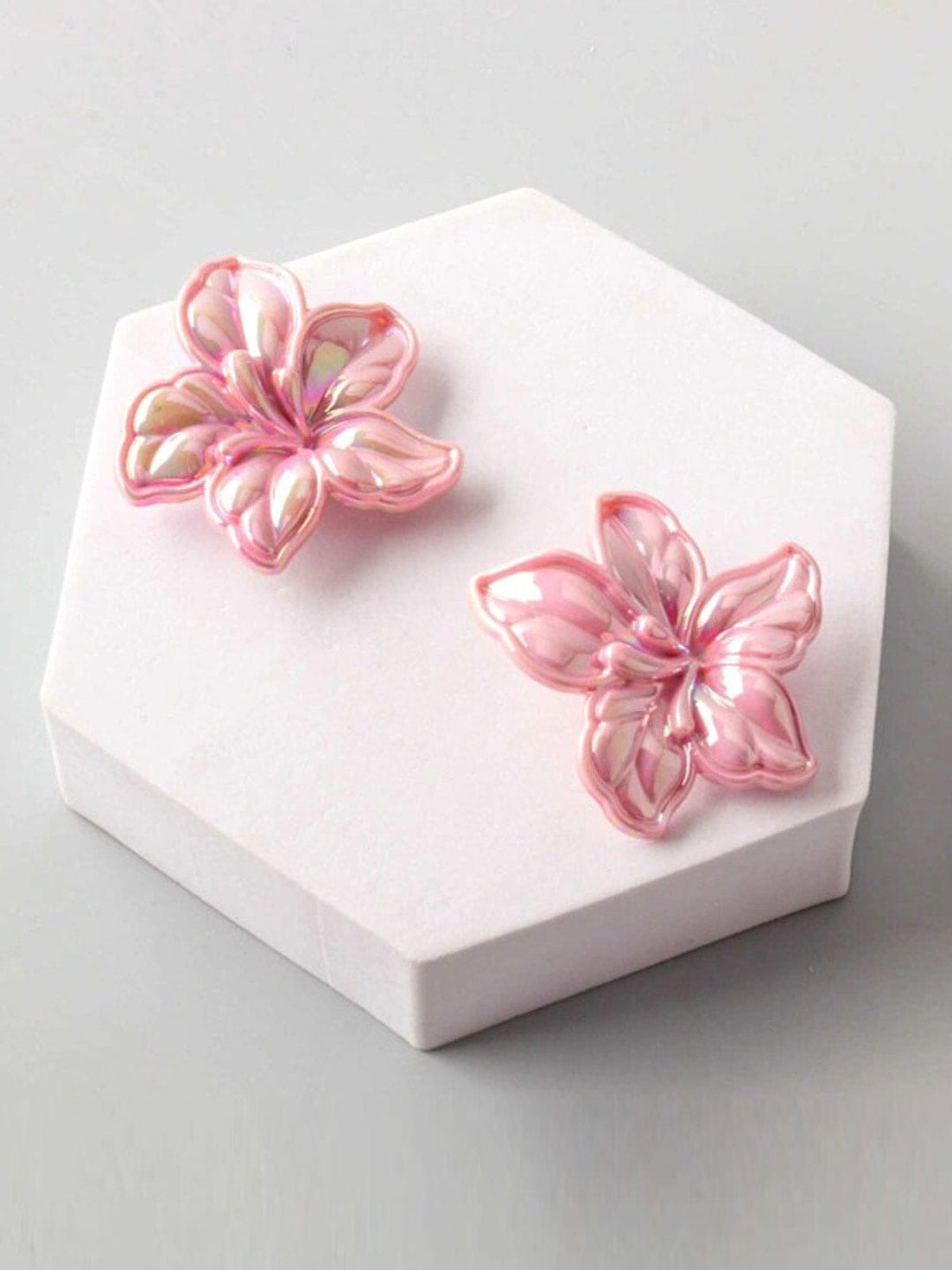 FASHION ASSORTED COLORS FLOWERS EARRINGS