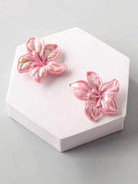 FASHION ASSORTED COLORS FLOWERS EARRINGS
