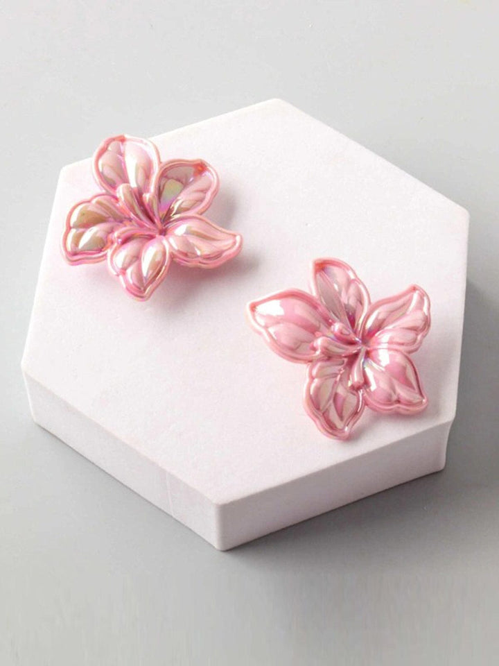 FASHION ASSORTED COLORS FLOWERS EARRINGS