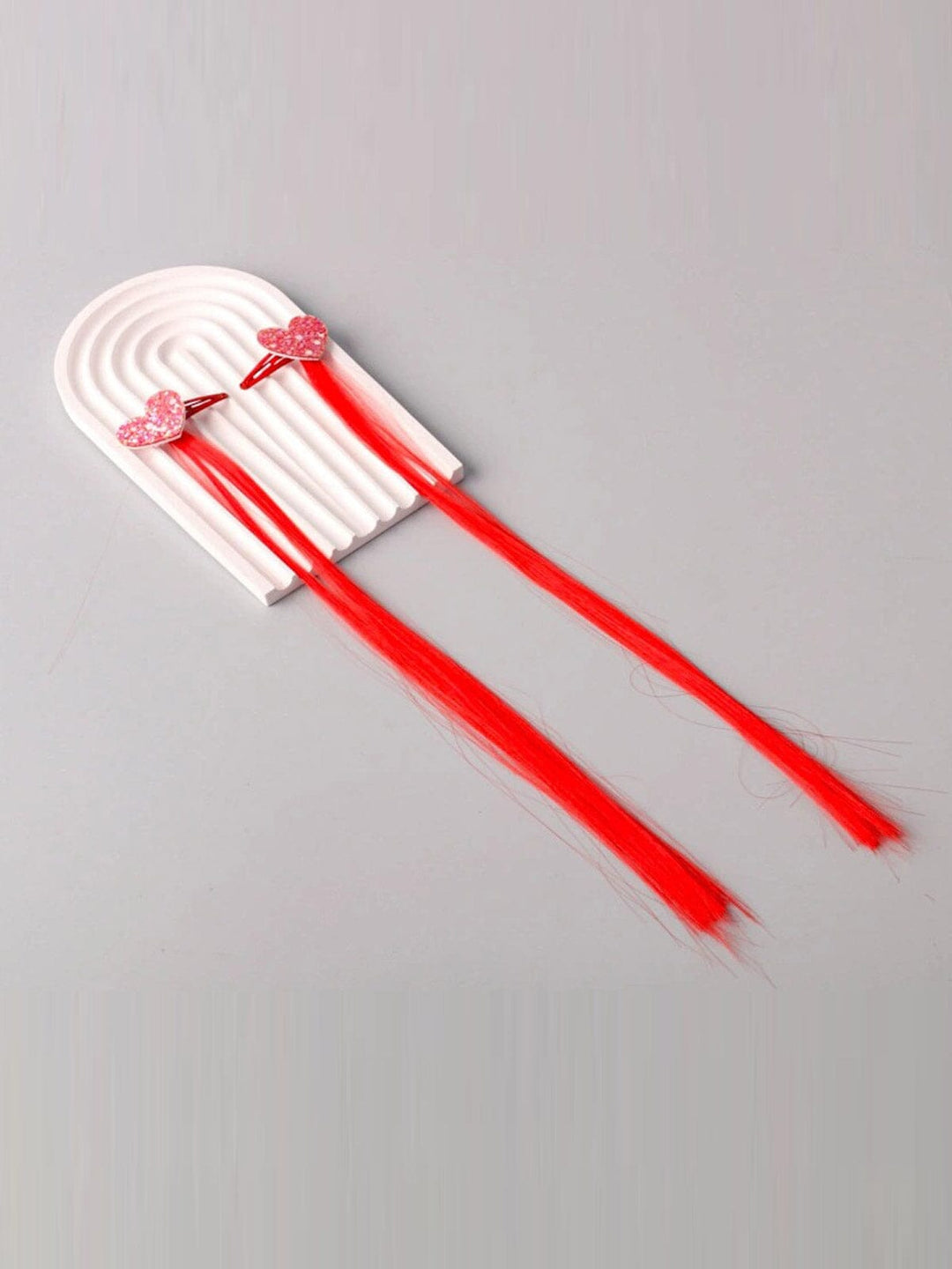 FASHION ASSORTED COLORS HEART TIC TAC HAIR CLIPS