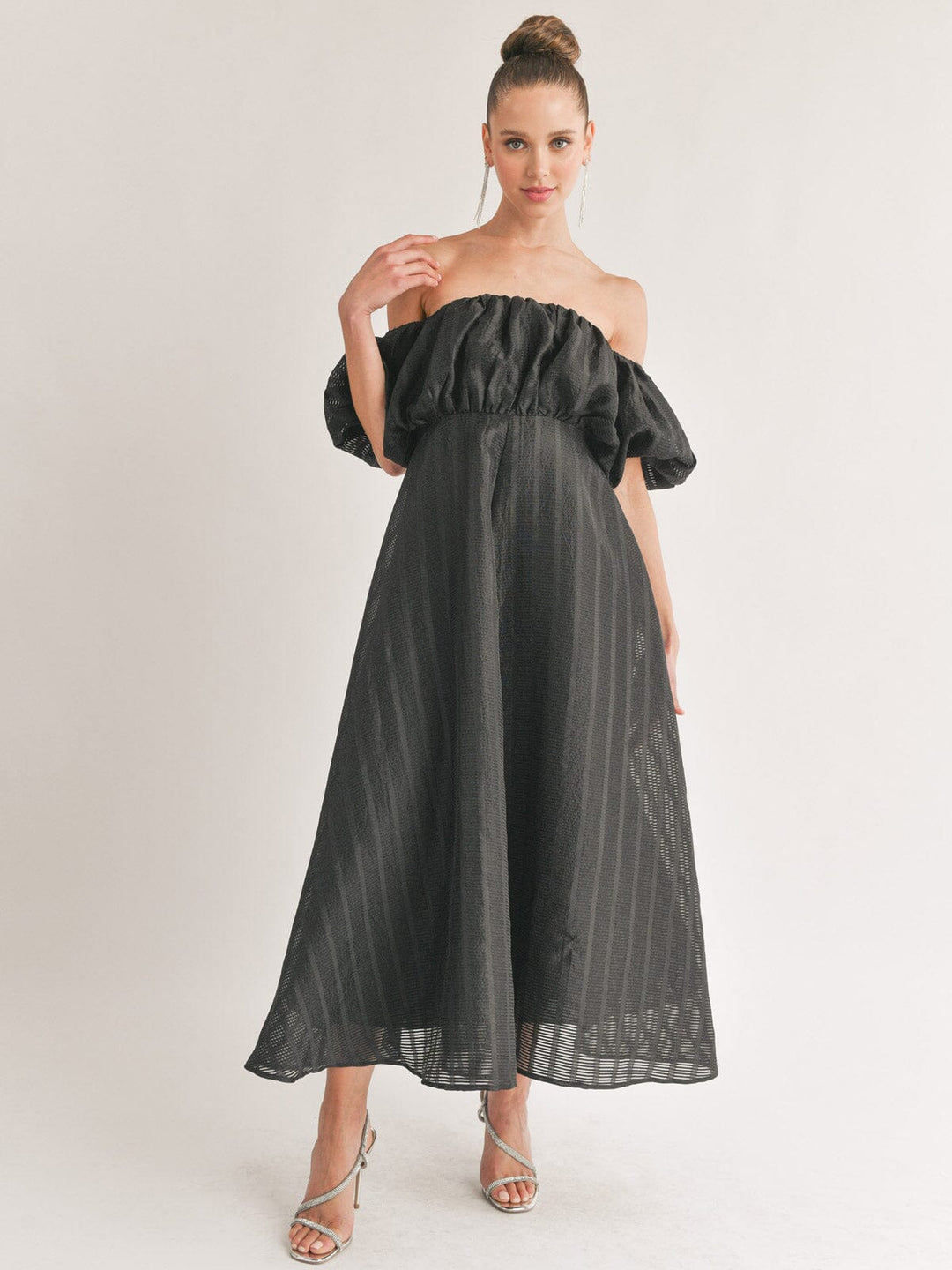 high waisted fit and flare dress HARRIET High Neck Fit & Flare Dress main image 0