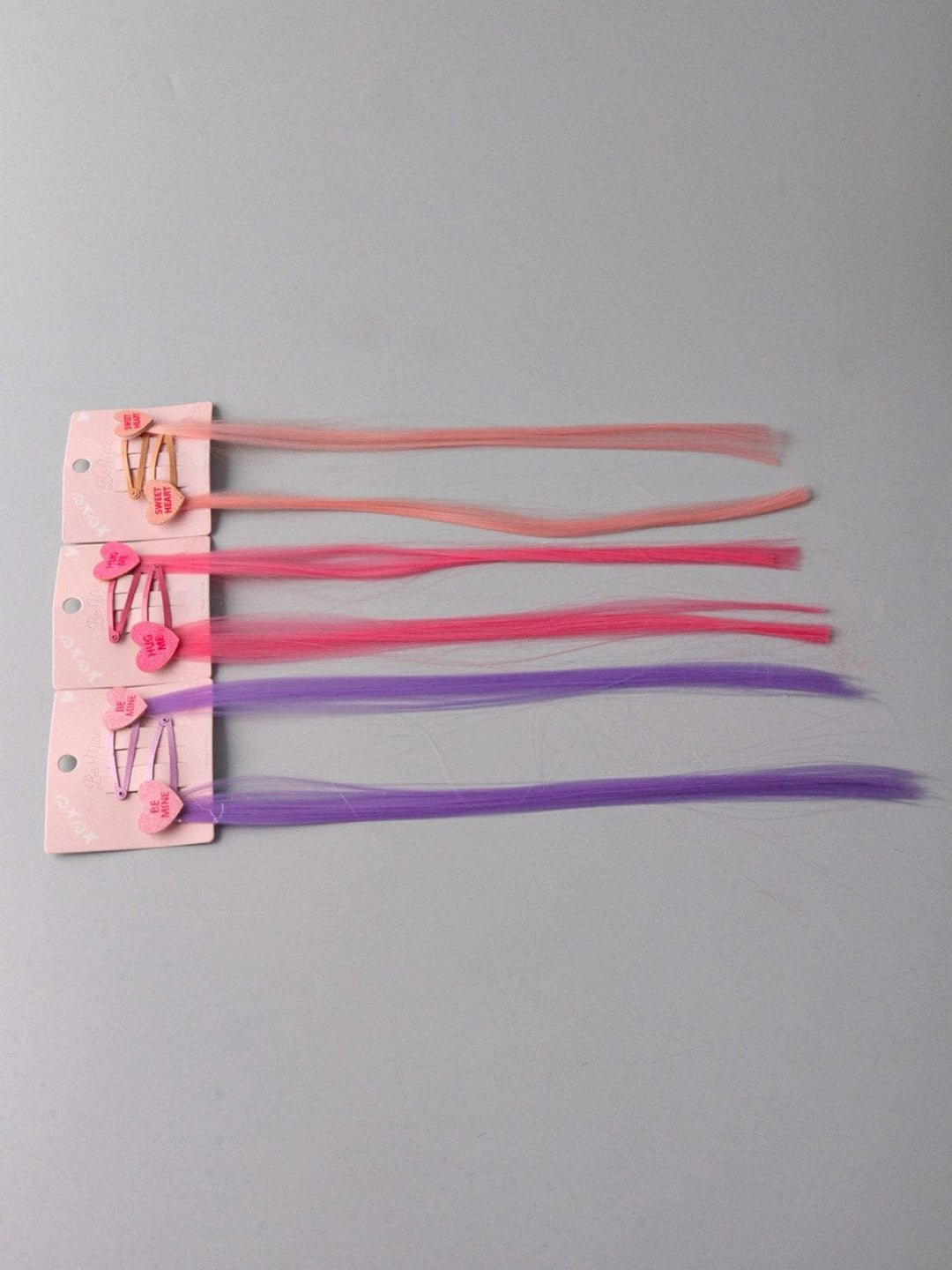 FASHION ASSORTED COLORS HEART TIC TAC HAIR CLIPS