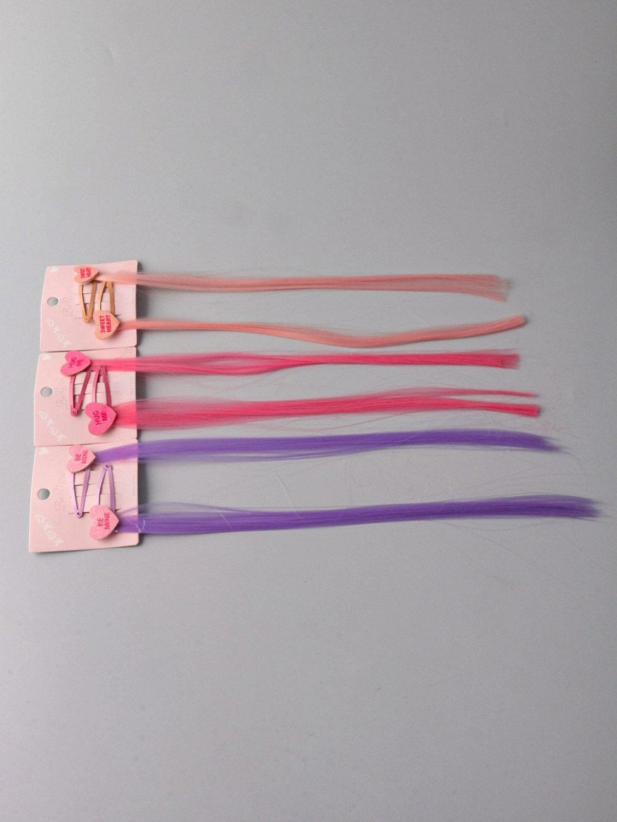 FASHION ASSORTED COLORS HEART TIC TAC HAIR CLIPS